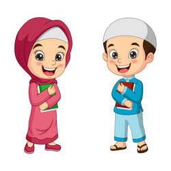 cartoon-muslim-kids-holding-quran-book-vector-41655815